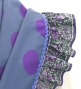 Flamenco Apron and Shawl Set / Dots / Puple  / JPA-40