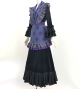 Flamenco Apron and Shawl Set / Dots / Puple  / JPA-40