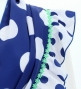 Flamenco Apron and Shawl Set / Polka Dots / Blue&White / JPA-4