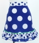 Flamenco Apron and Shawl Set / Polka Dots / Blue&White / JPA-4