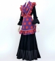 Flamenco Apron and Shawl Set / Polka Dots / Purple&Orange / JPA-5