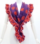 Flamenco Apron and Shawl Set / Polka Dots / Purple&Orange / JPA-5