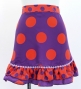 Flamenco Apron and Shawl Set / Polka Dots / Purple&Orange / JPA-5