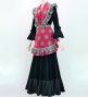 Flamenco Apron and Shawl Set / Polka Dots / Pink&Turquoise Blue / JPA-6