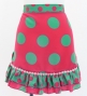 Flamenco Apron and Shawl Set / Polka Dots / Pink&Turquoise Blue / JPA-6