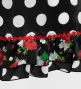 Flamenco Apron and Shawl Set / Polka Dots / Black / JPA-8