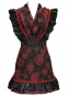 Flamenco Apron and Shawl Set / Roses / Black / JPA-9