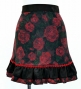 Flamenco Apron and Shawl Set / Roses / Black / JPA-9