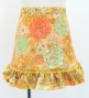 Kids Flamenco Apron and Shawl Set / Floral / Orange / JPAp-11