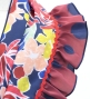 Kids Flamenco Apron and Shawl Set / Roses / Blue / JPAp-14