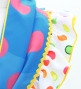 Kids Flamenco Apron and Shawl Set / Polka Dots / Light Blue / JPAp-15
