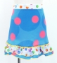 Kids Flamenco Apron and Shawl Set / Polka Dots / Light Blue / JPAp-15