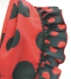 Kids Flamenco Apron and Shawl Set / Polka Dots / Red & Black / JPAp-1