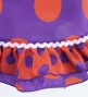 Kids Flamenco Apron and Shawl Set / Polka Dots / Purple & Orange / JPAp-2