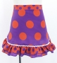 Kids Flamenco Apron and Shawl Set / Polka Dots / Purple & Orange / JPAp-2