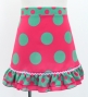 Kids Flamenco Apron and Shawl Set / Polka Dots / Pink & Turquoise Blue / JPAp-3