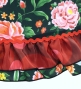 Kids Flamenco Apron and Shawl Set / Rose / Black & Red / JPAp-4