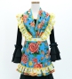 Kids Flamenco Apron and Shawl Set / Roes / Light Blue / JPAp-6