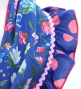Kids Flamenco Apron and Shawl Set / Floral / Blue / JPAp-7