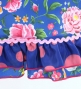 Kids Flamenco Apron and Shawl Set / Floral / Blue / JPAp-7