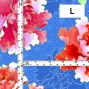 Japan Fabric / Peony / JWA-007-BL