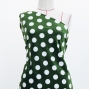 Flamenco Fabric / Dots / Dark Green / JKF-139
