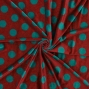 Flamenco Fabric / Smoky Dots / Dark Red / JKF-163