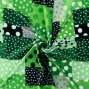 Flamenco Fabric / Dots & Patchwork Style / JKF-195-GR