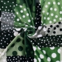 Flamenco Fabric / Dots & Patchwork Style / JKF-195-GYGR