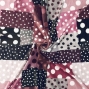Flamenco Fabric / Dots & Patchwork Style / JKF-195-GYRD