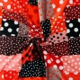 Flamenco Fabric / Dots & Patchwork Style / JKF-195-RD