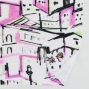 Flamenco Fabric / Townscape Pattern / JKF-197-PI
