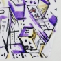 Flamenco Fabric / Townscape Pattern / JKF-197-PU