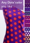 Flamenco Fabric / Dots / Purple / JKF-049
