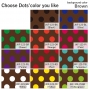 Flamenco Fabric / Dots / Brown / JKF-123