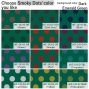 Flamenco Fabric / Smoky Dots / Dark Emerald Green / JKF-143