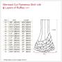 Mermaid Cut Flamenco Skirt with 6 Layers of Ruffles / Black / G2354b