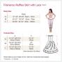 Flamenco Blouse & Skirt with Lace Flounces and Ruffles / Two-piece / Red / G1784r