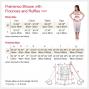 Flamenco White  Blouse with Flounces and Ruffles/ White / G814w