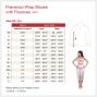 Flamenco Wrap Blouse with Flounces / Wine / G2480wi